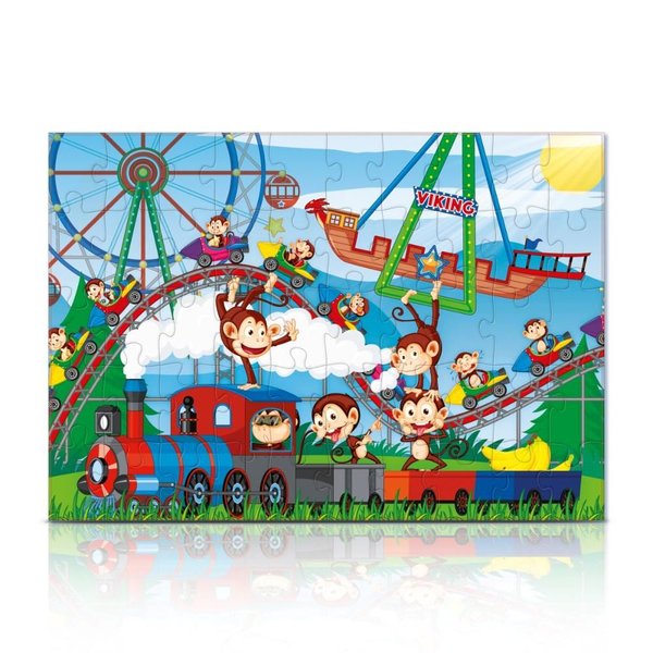 Maymun Lunaparkı  -2x 50 Parça