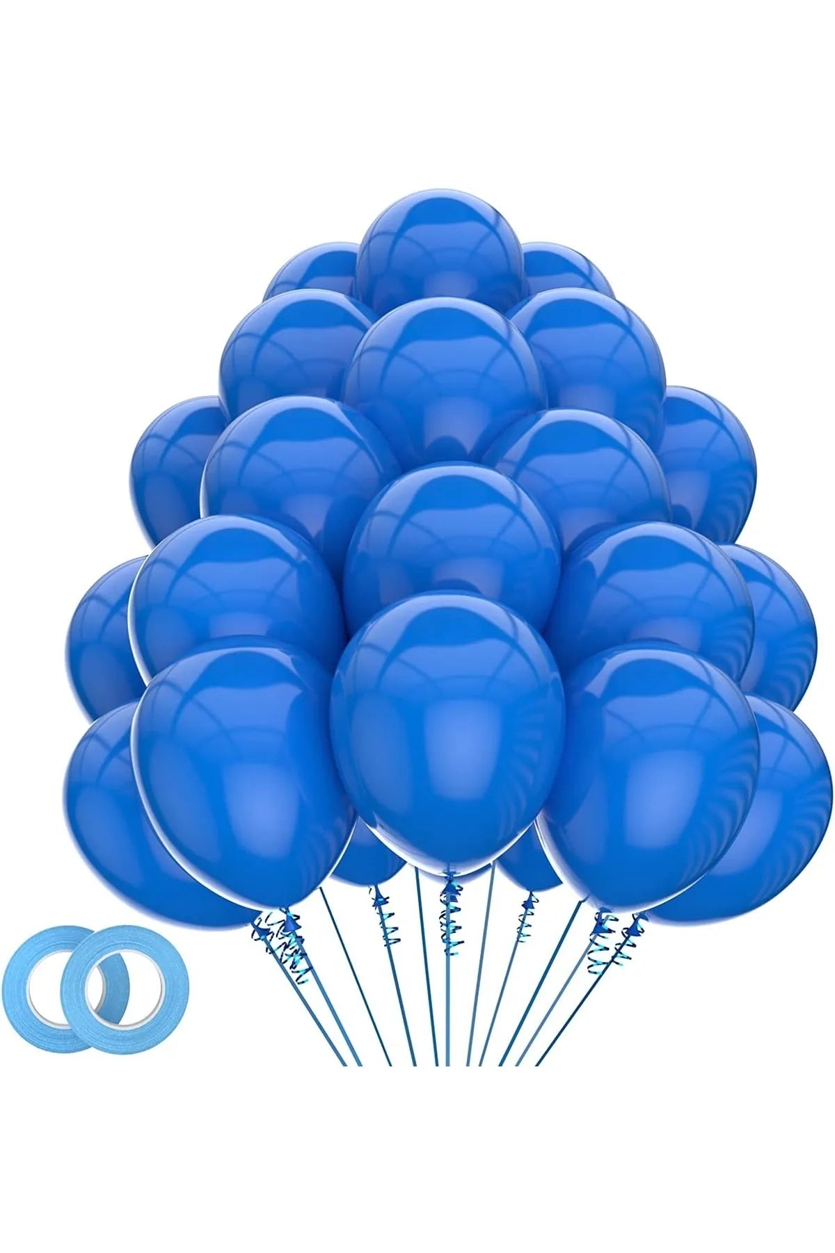 Lacivert Metalik Balon 10 Adet