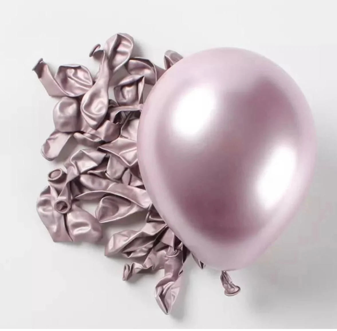 Pembe Krom Balon 100 Adet 5 inç