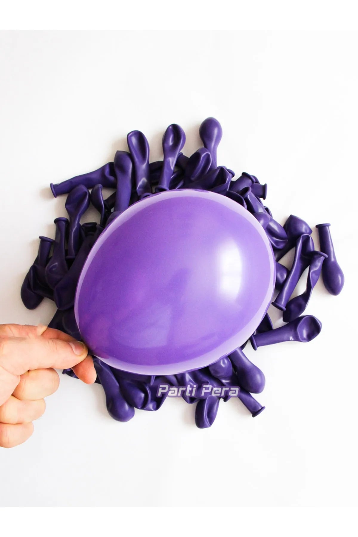 Mor Pastel Balon 100 Adet 5 İnç