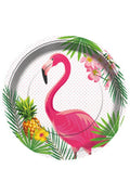 Flamingo Temalı Karton Tabak