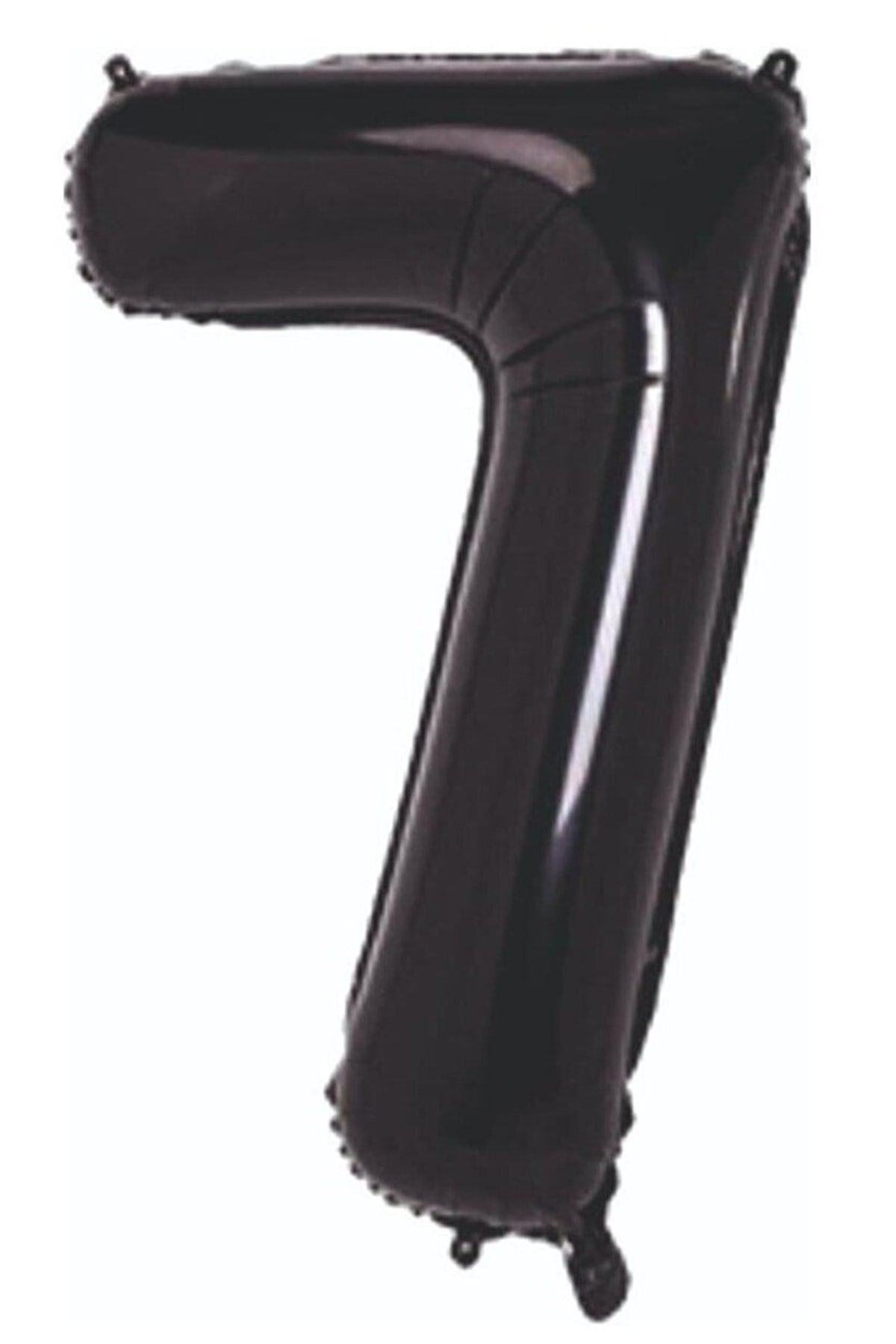 Folyo Balon 7 Rakamı Helyum Balon 100 Cm Siyah Renk