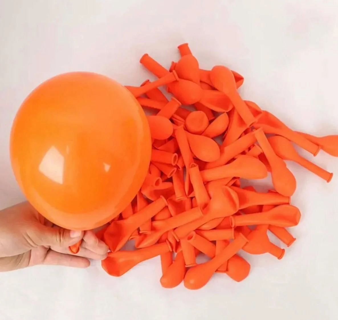 Turuncu Pastel Balon 100 Adet 5 İnç