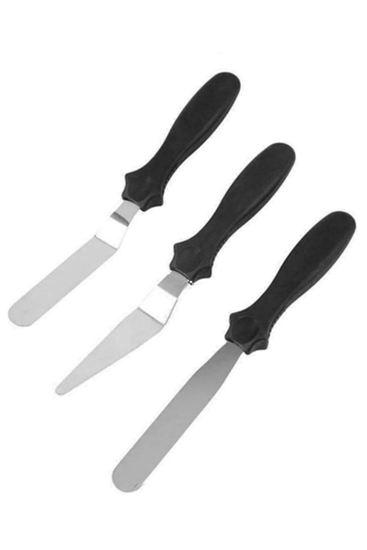 Pasta Sıvama Bıçağı Sıvama Paleti Takımı Spatula Seti 3'lü