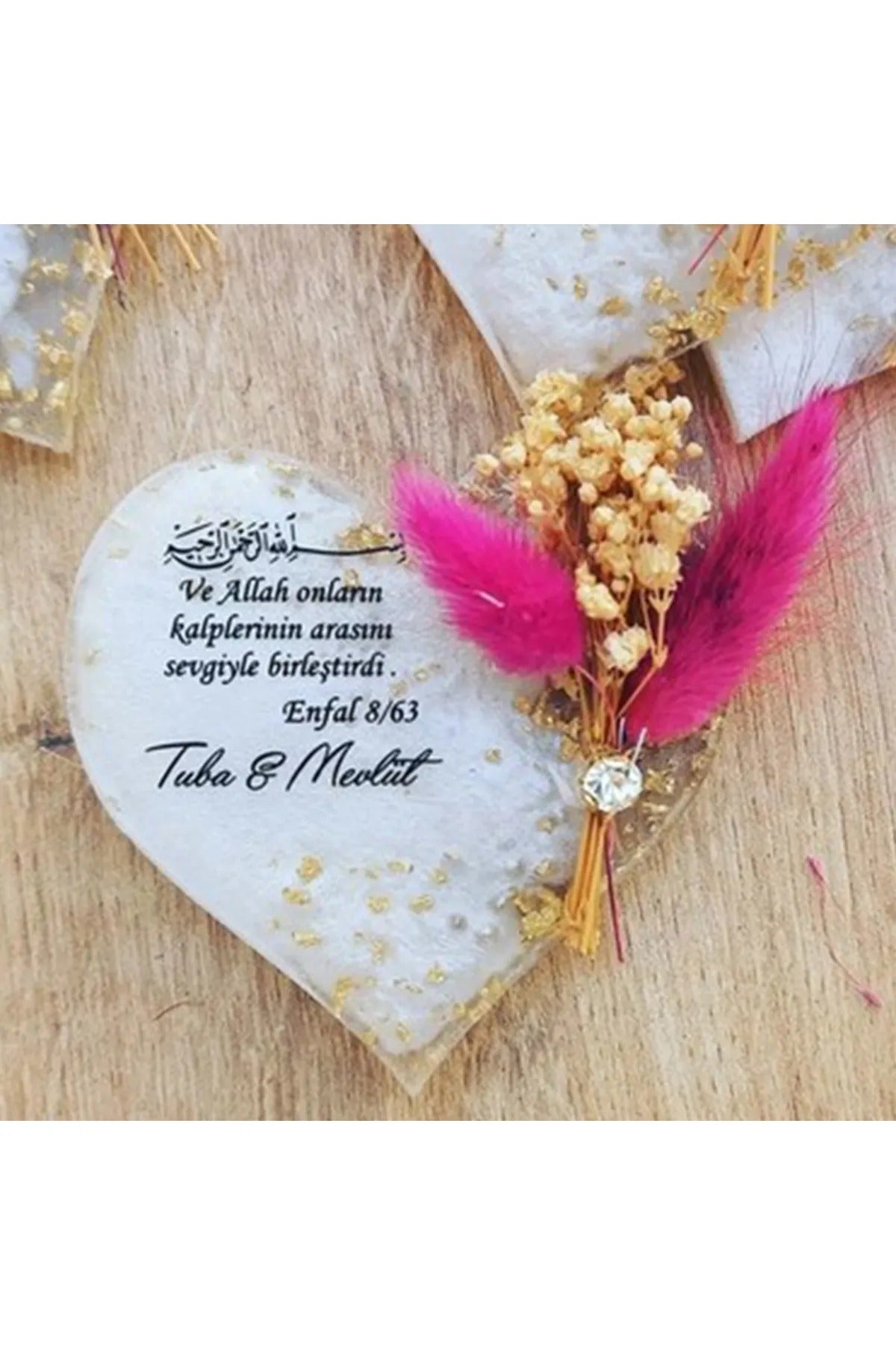 Epoksi Çoklu Kalp Magnet Takı Kalıbı Silikon 12'li