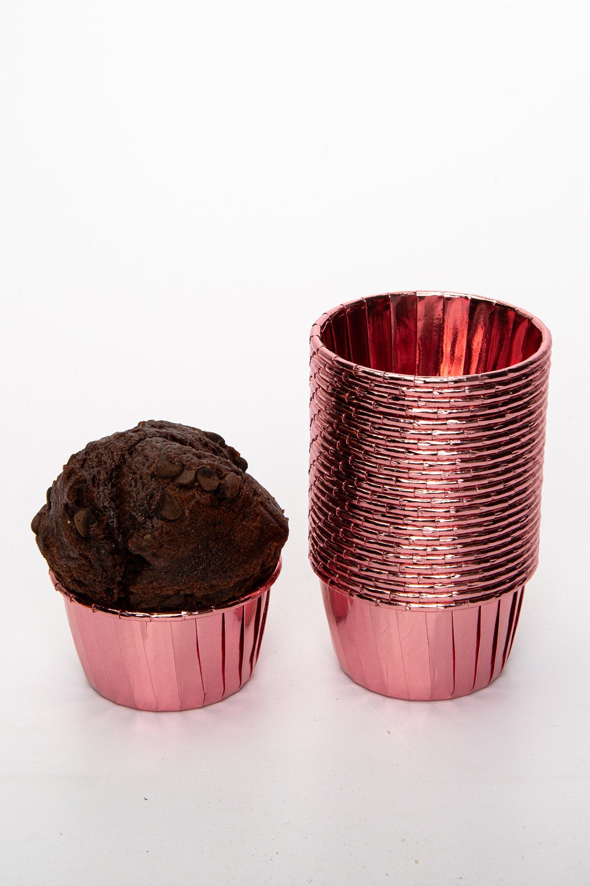 Muffin Cupcake Kalıbı İçi Gold Rose Renk 25 Adet