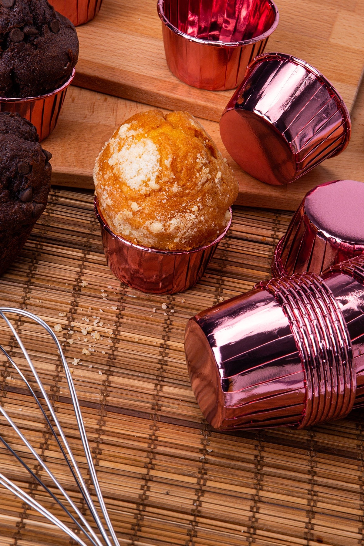 Muffin Cupcake Kalıbı İçi Gold Rose Renk 25 Adet