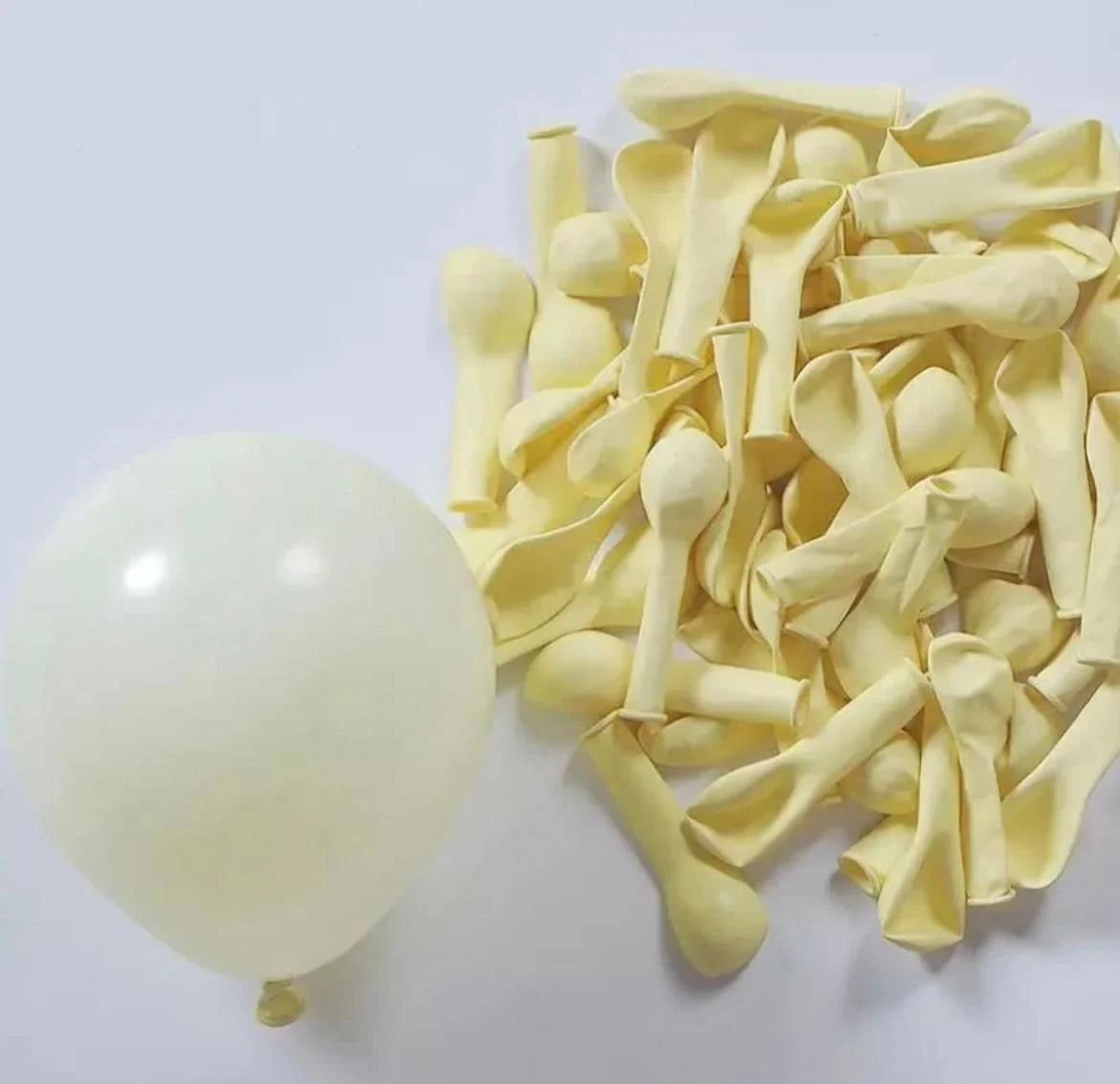 Sarı Makaron Balon 100 Adet 5 inç