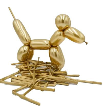 Gold Krom Sosis Balon 10 Adet