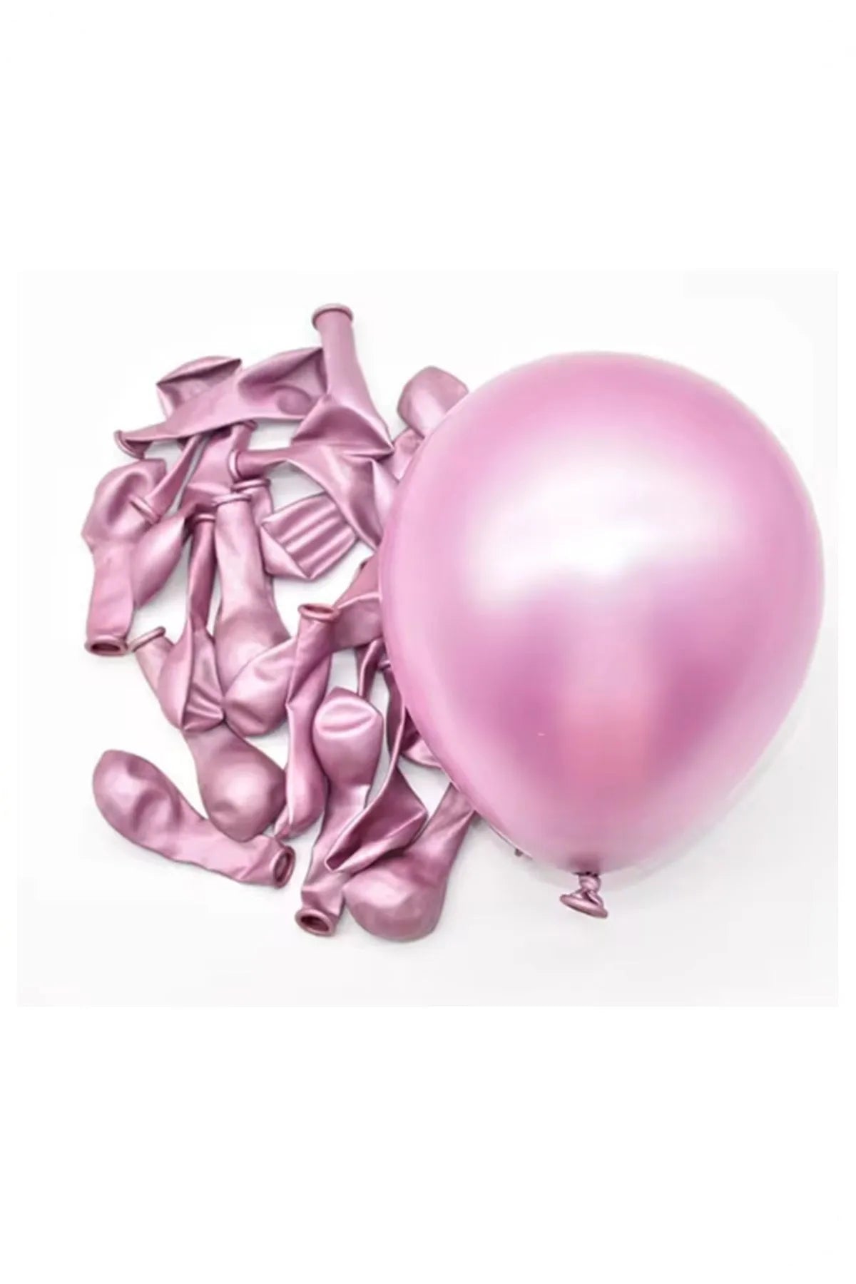 Pembe Krom Balon 100 Adet 5 inç