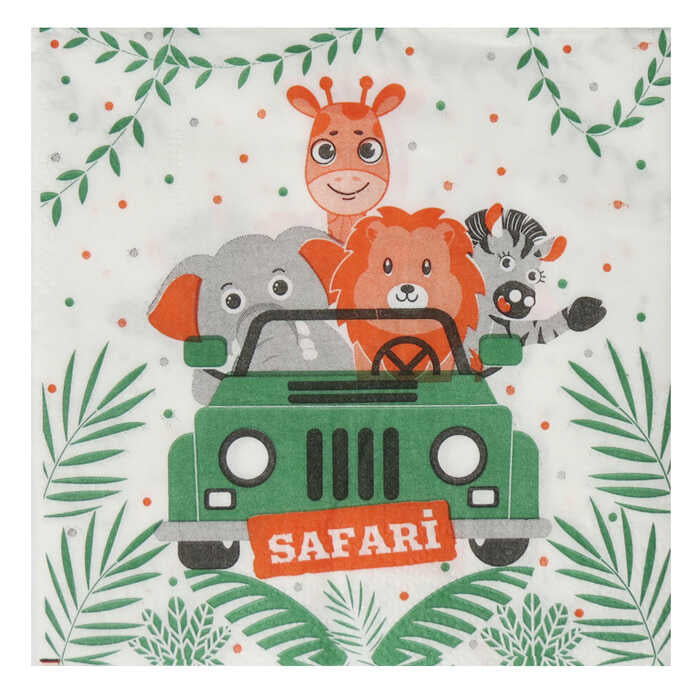 Safari Temalı Peçete