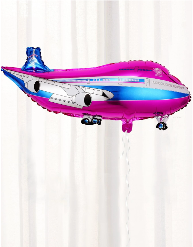 Uçak Folyo Balon Pembe Renk