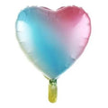 Gökkuşağı Kalp Folyo Balon 18 inc