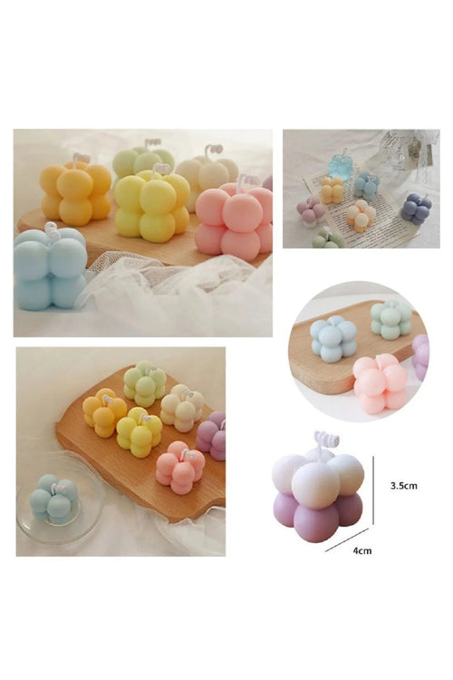 Bubble Silikon Mum Kalıbı 3D Mini Çoklu Bubble Kalıbı Bakeware 15'li
