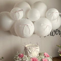 Beyaz Fiyonk Balon Süsü 10 Adet