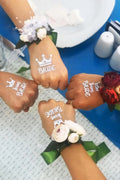 Bride To Be Konsepti 1 Bride 10 Team Bride Gümüş Gri Renkli Geçici Dövme