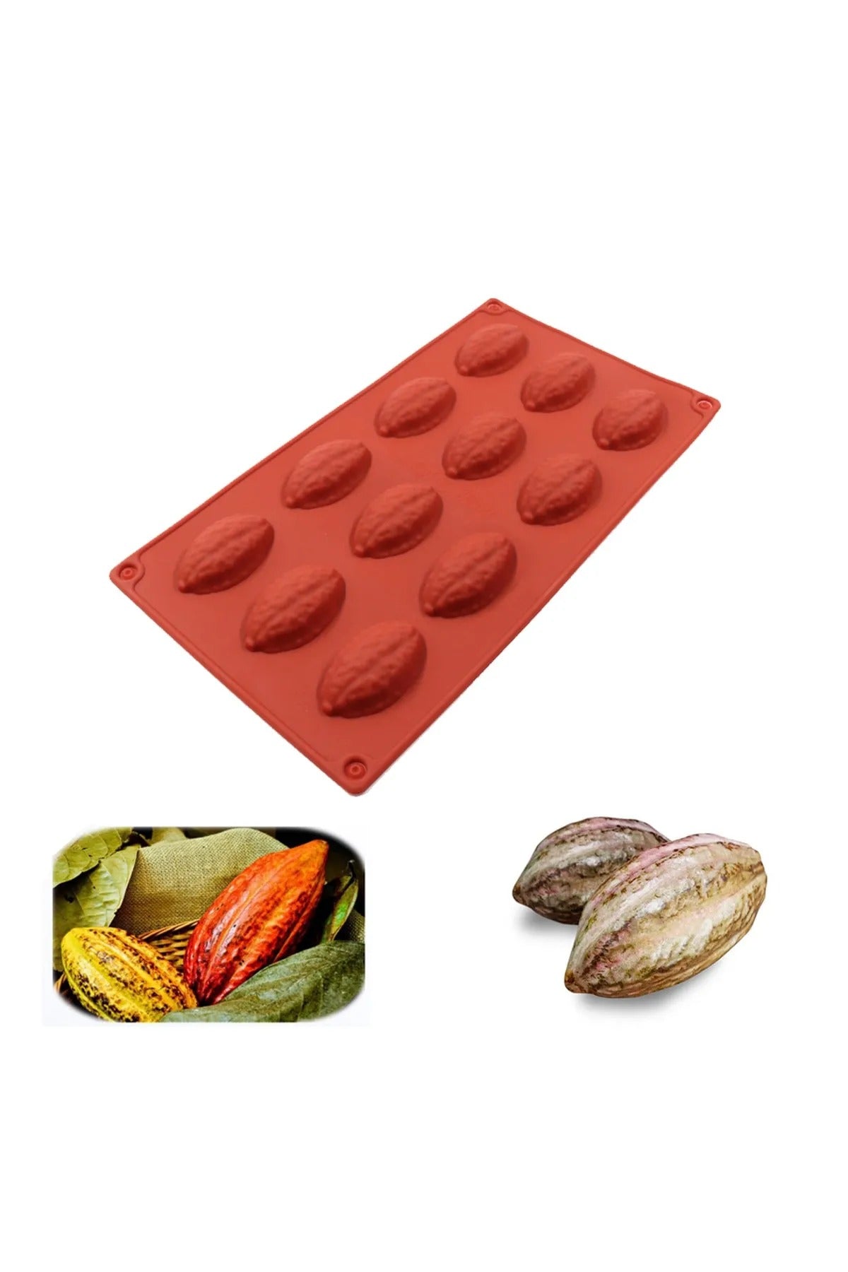 Çeviz 12'li Kek & Çikolata Silikon Kek Kalıbı