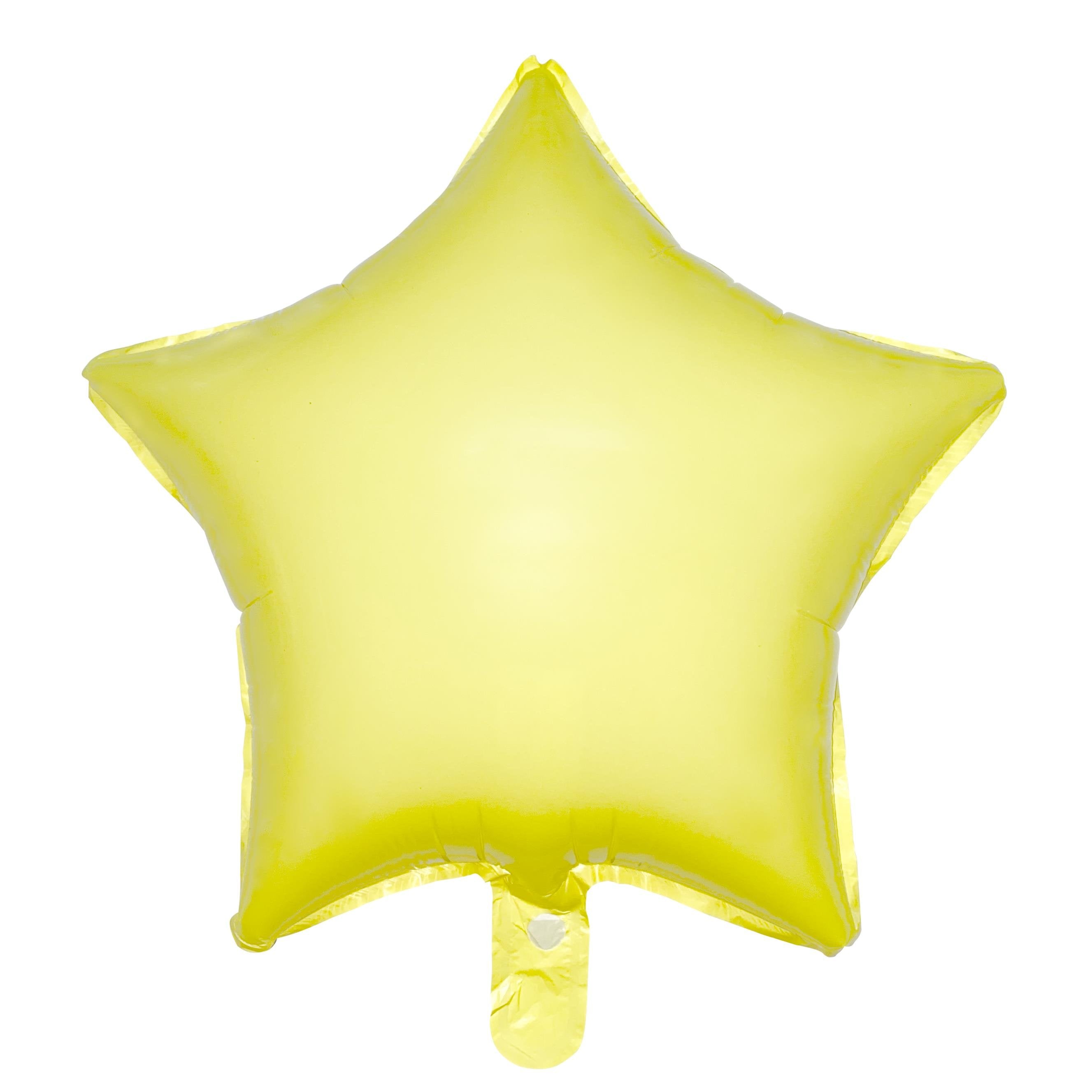 Sarı Yıldız Folyo Balon 18 inc