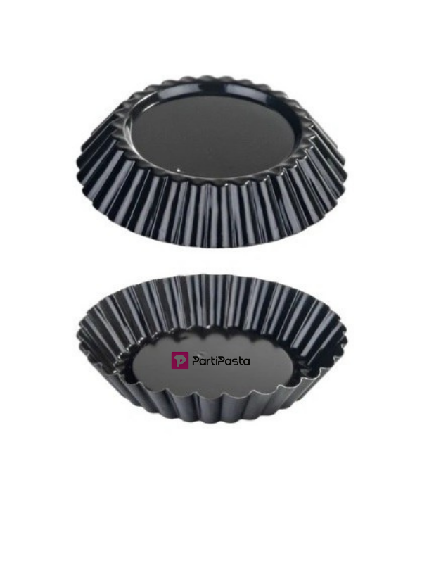Mini Oluklu Tart Kalıbı Teflon 10x2 Cm