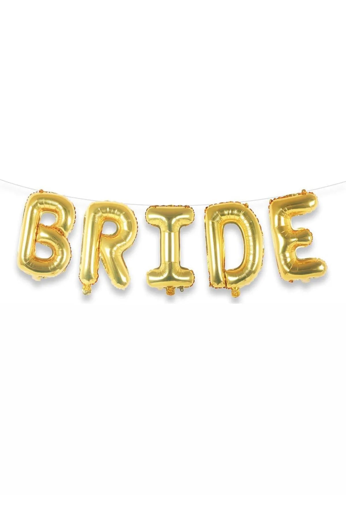 Bride Yazılı Folyo Balon Gold Renk 40 cm