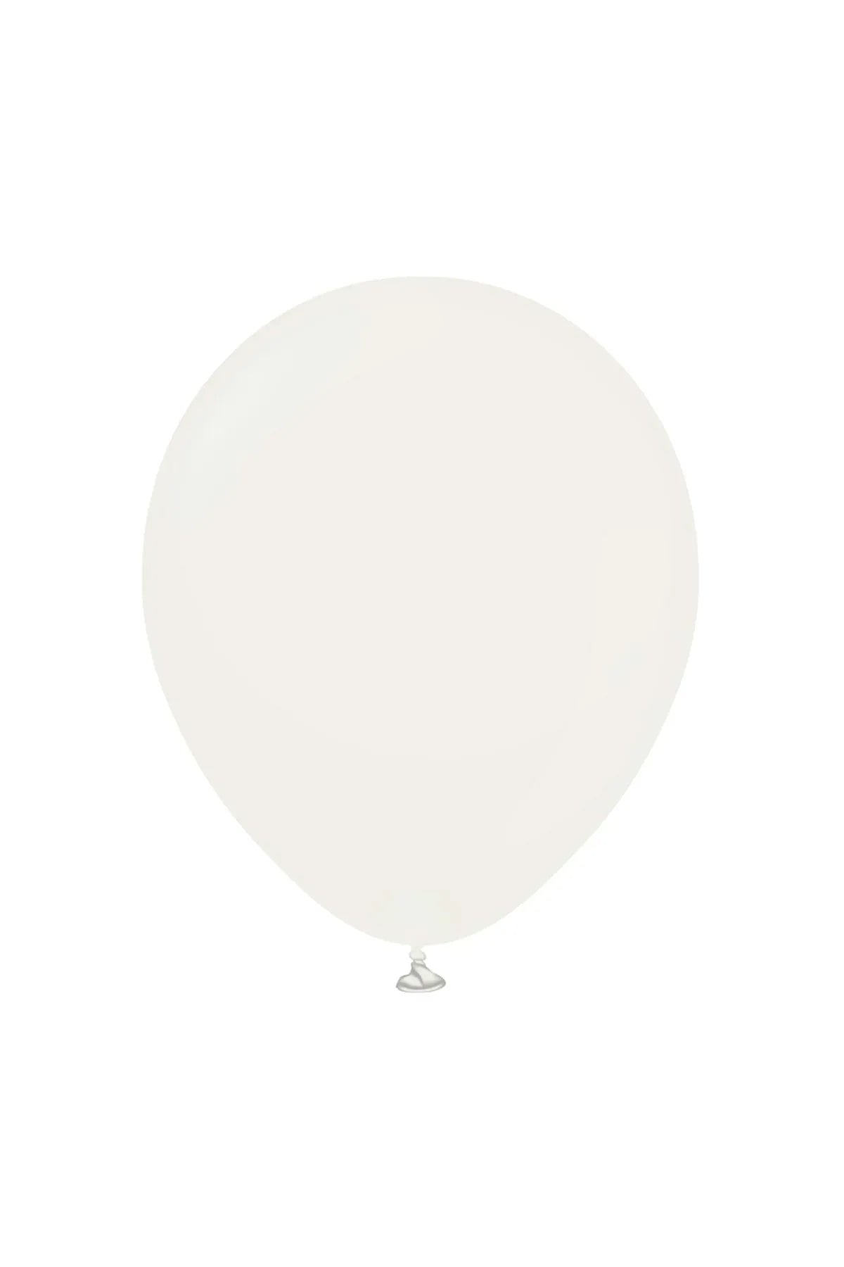 Beyaz Retro Balon 100 Adet 5 İnç