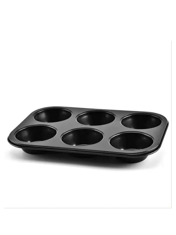 Metal Muffin ve Cupcake Tepsisi – Çok Amaçlı Fırın Tepsisi ve Kek Kalıbı 6'lı