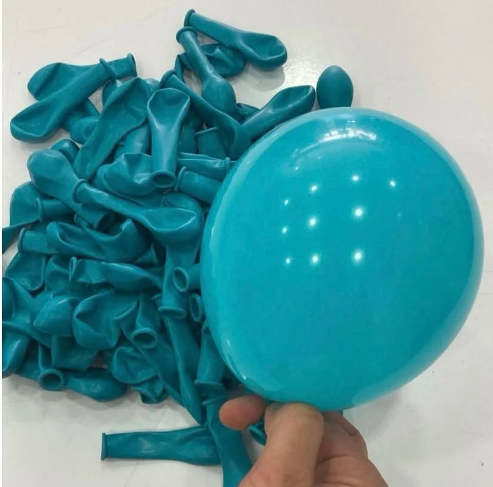 Turkuaz Pastel Balon 100 Adet 5 İnç
