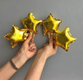 Gold Yıldız Folyo Balon 5 Adet 5 inç