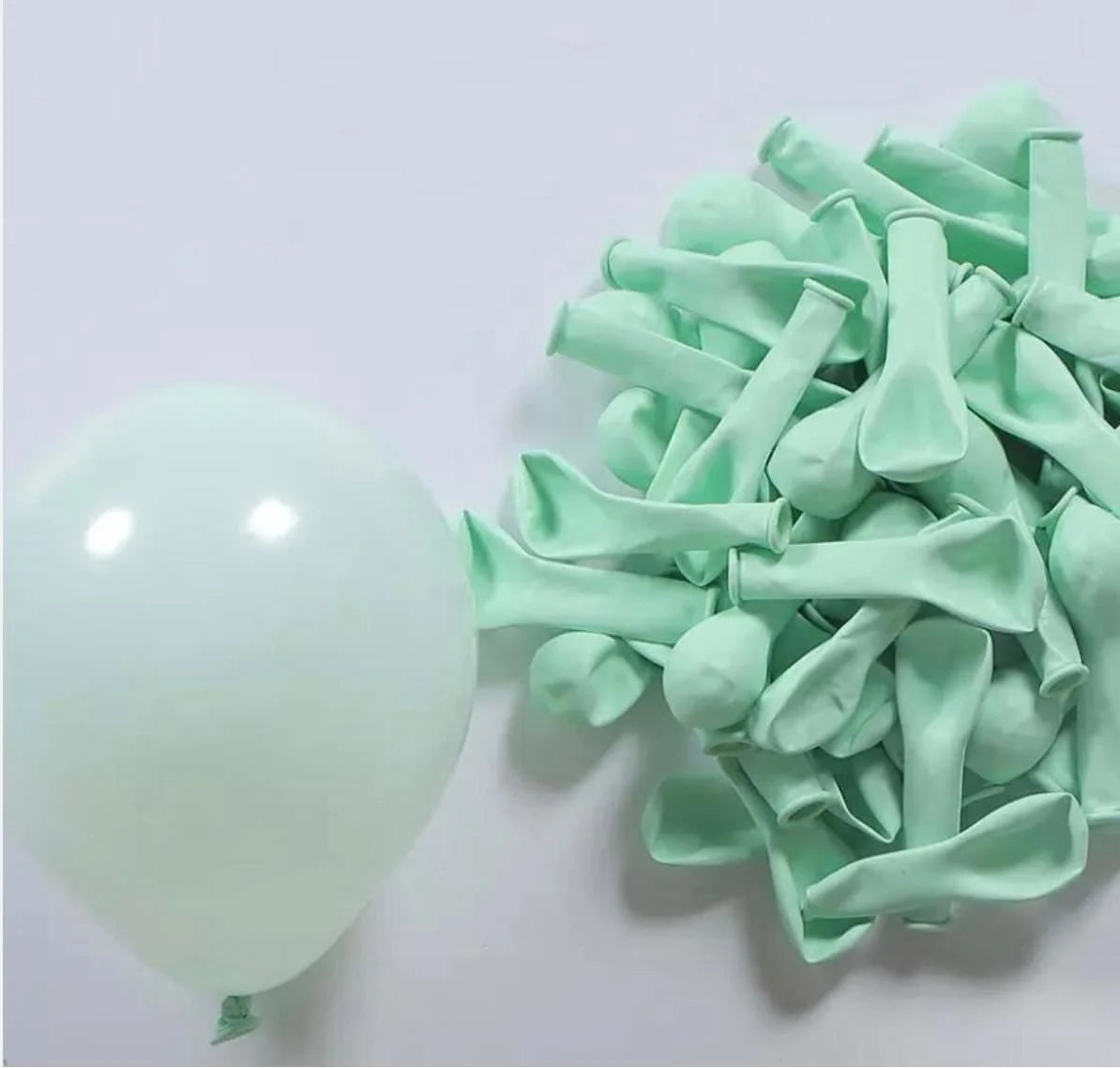 Mint Makaron Balon 100 Adet 5 inç