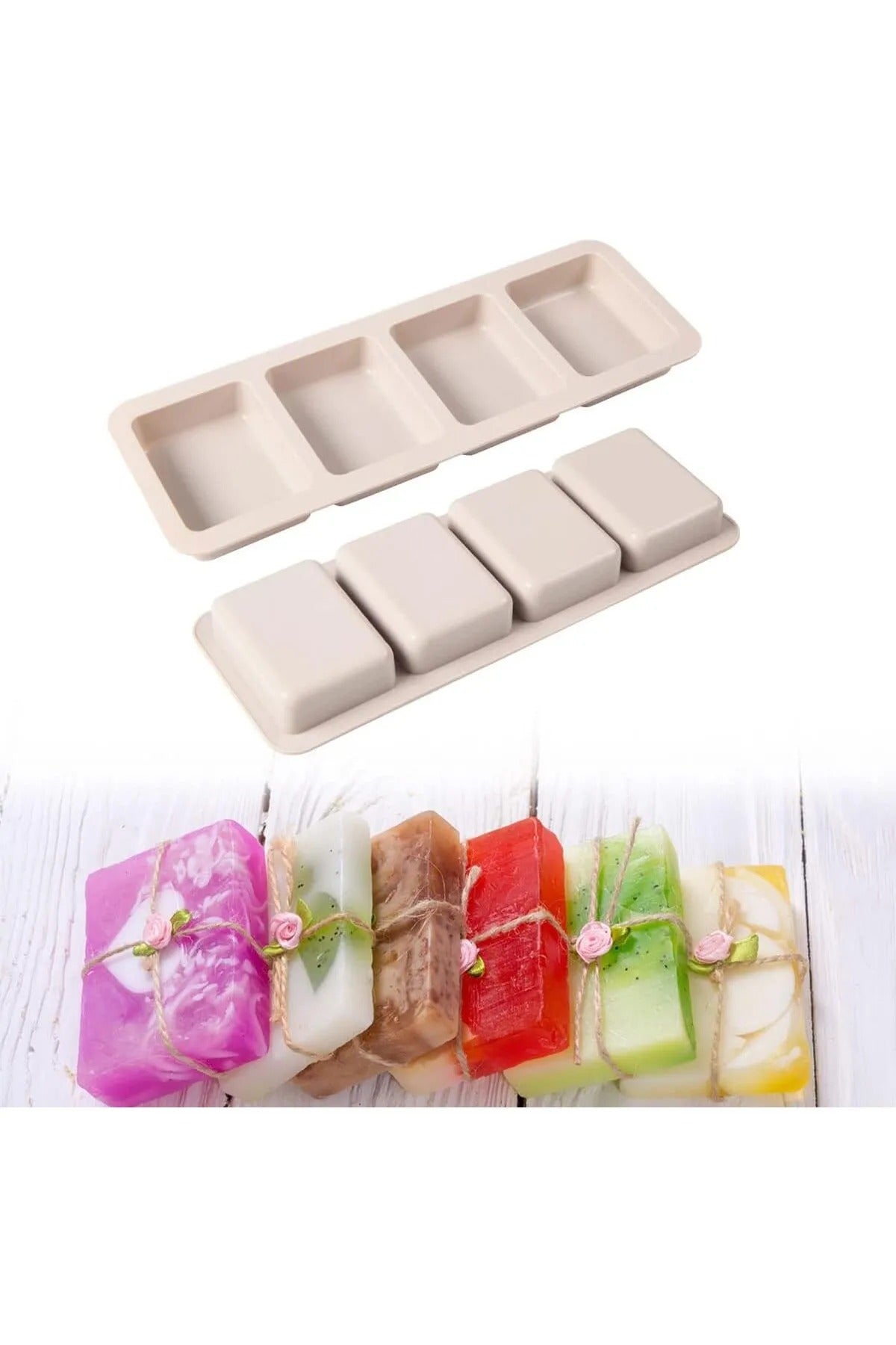 Sabun Dikdörtgen Kare Çikolata Jöle Kalıbı