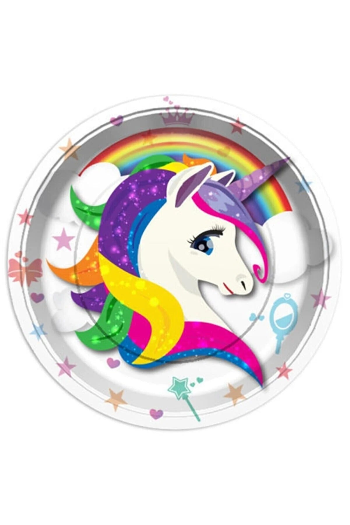 Unicorn Temalı Karton Tabak