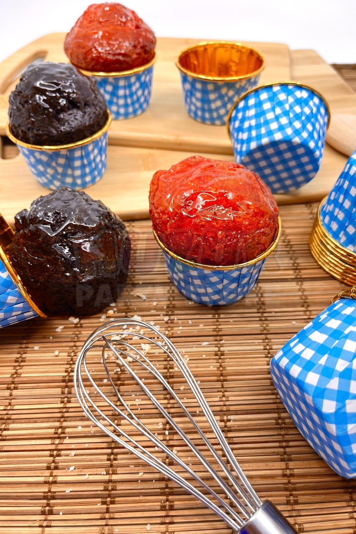 Muffin Cupcake Kalıbı İçi Gold Maviekosel Renk 25 Adet