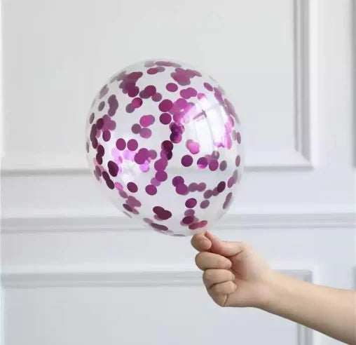 Pembe Şeffaf Balon 12 Adet