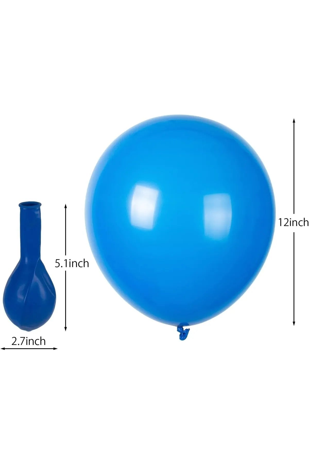 Lacivert Metalik Balon 10 Adet