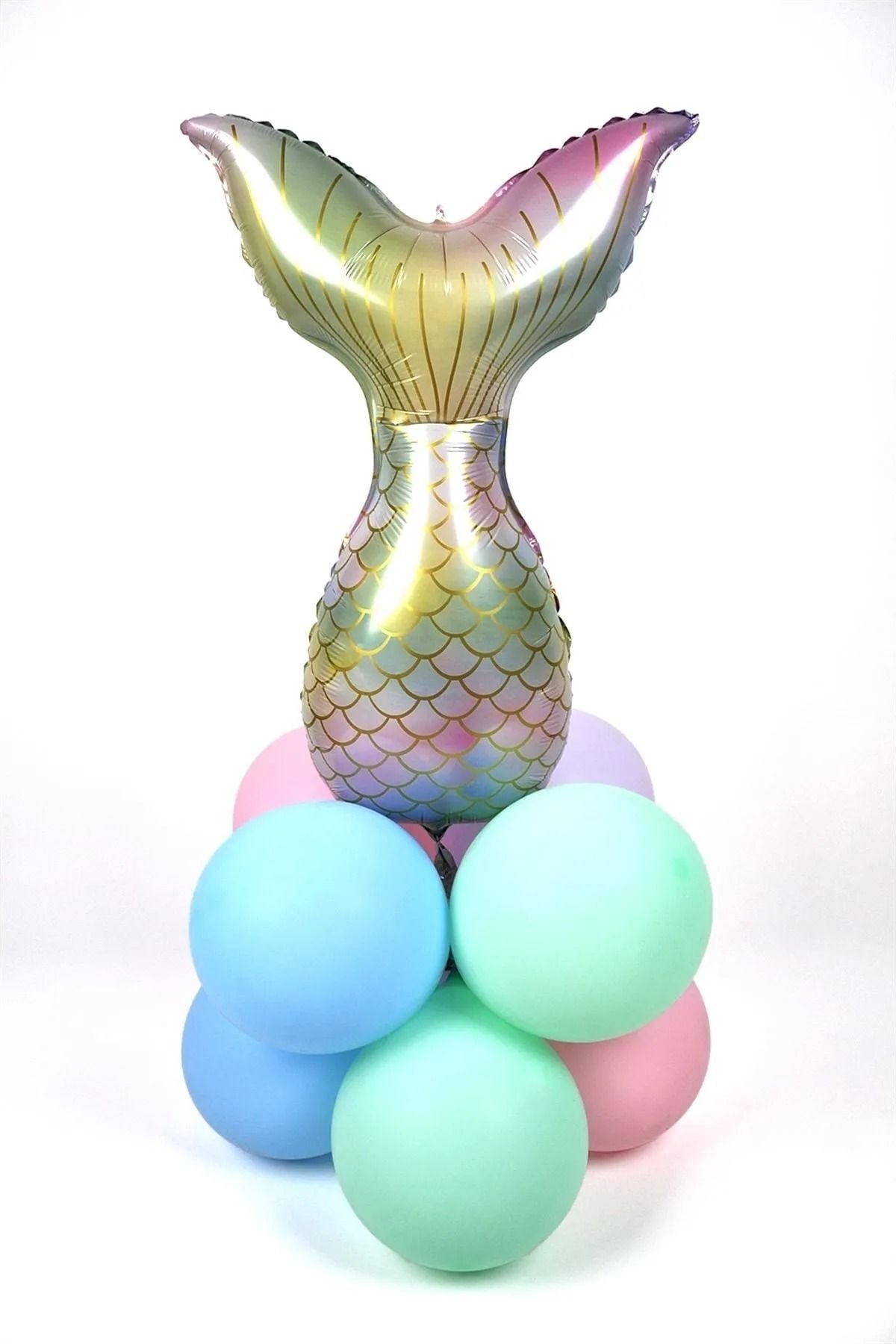 Deniz Kızı Kuyruğu Doğum Günü Balon Set