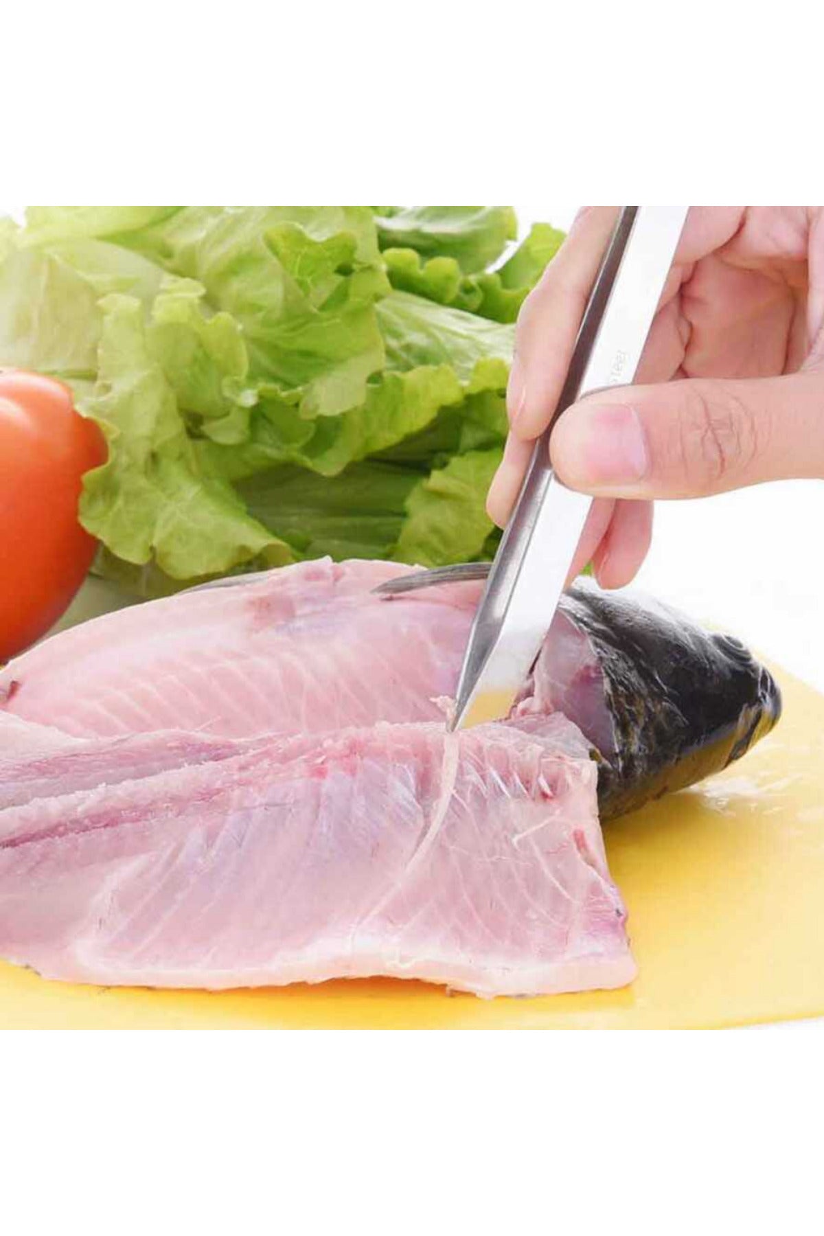 Şef Cımbızı Yassı Balık Kılçık Cımbızı Metal Profesyonel Şef Cımbızı Mutfak Restorant Gıda Cımbızı