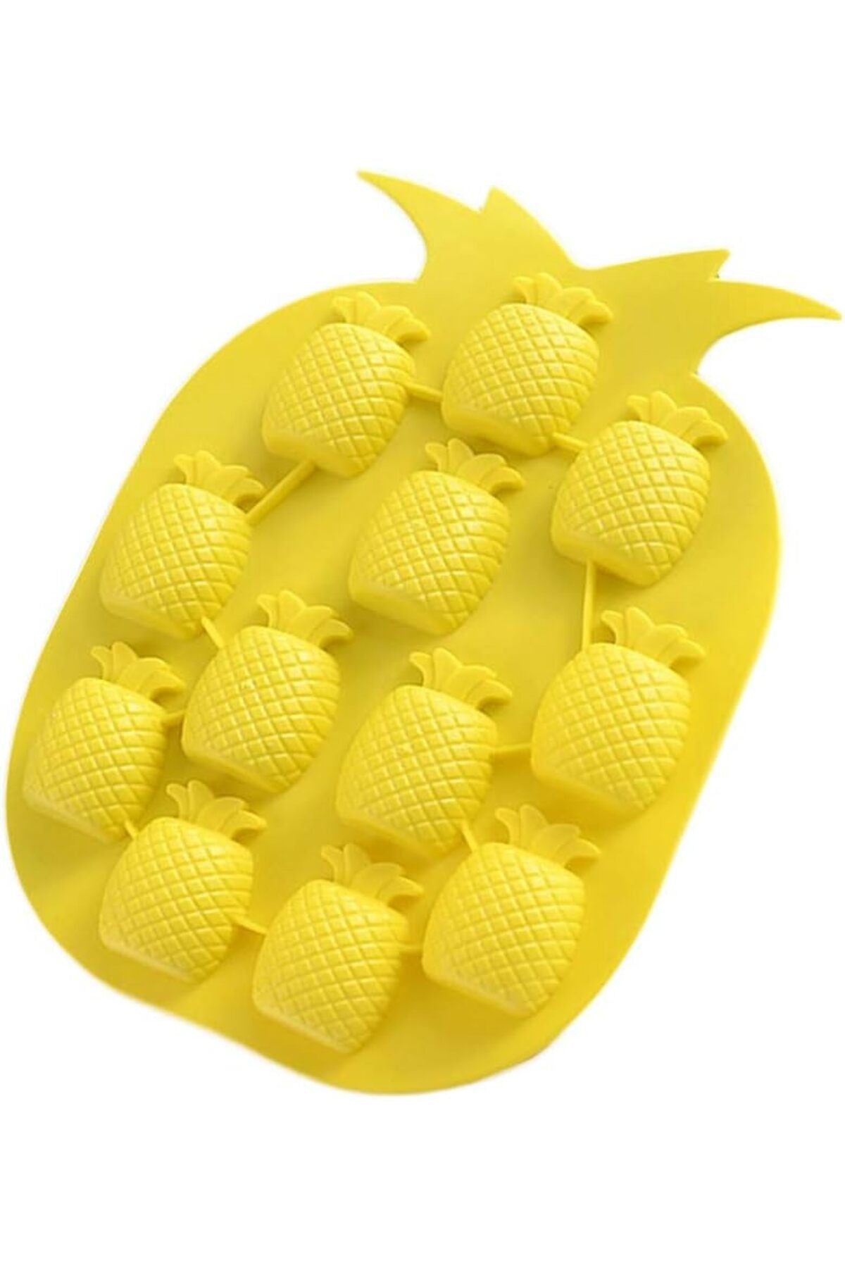 Silikon Ananas Şekilli Buz,Jelibon,Çikolata,Kek Kalıbı