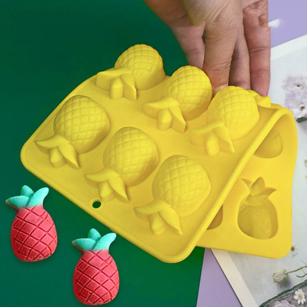 Silikon Kek Kalıp Ananas Kalıbı Şeker Hamuru Jelibon Silikon Kalıbı