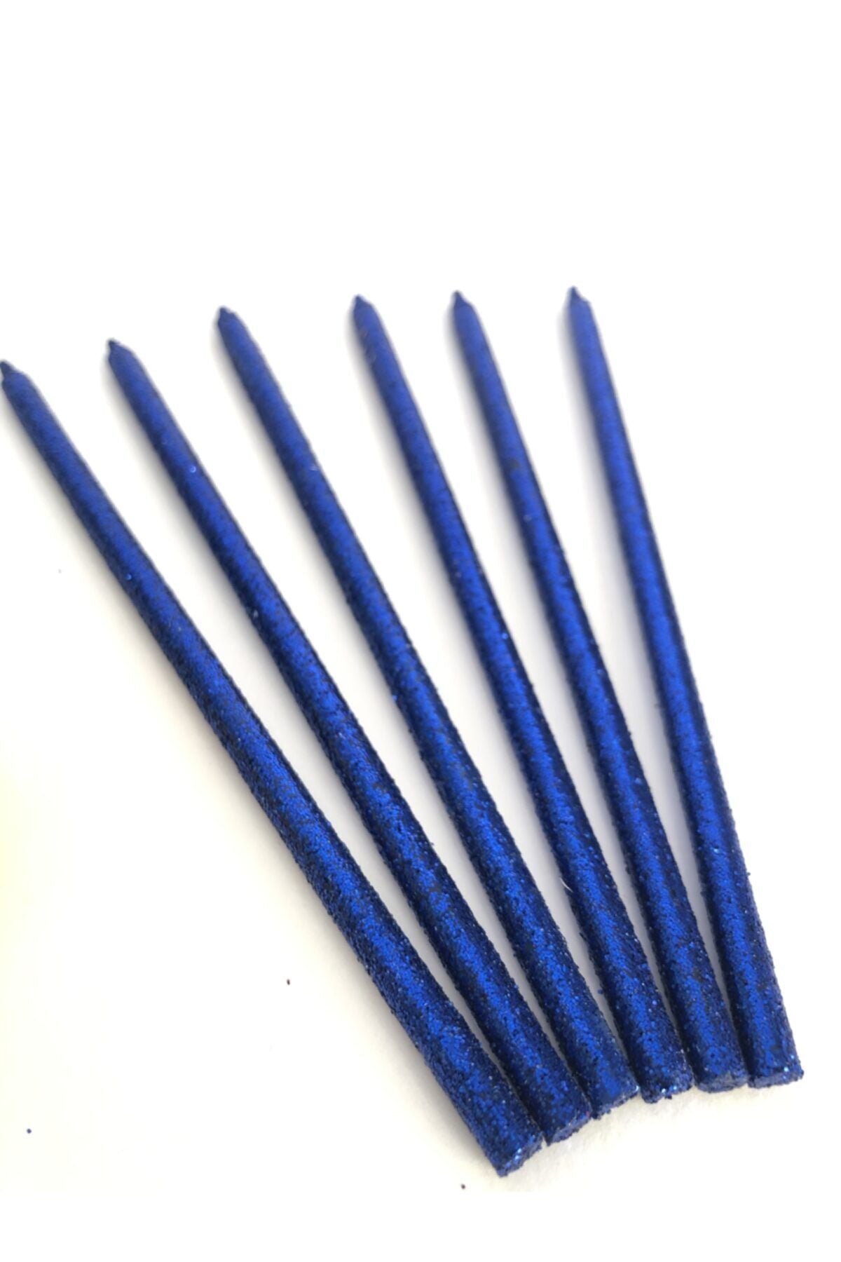 Lacivert Renkli 14 Cm Simli Mum