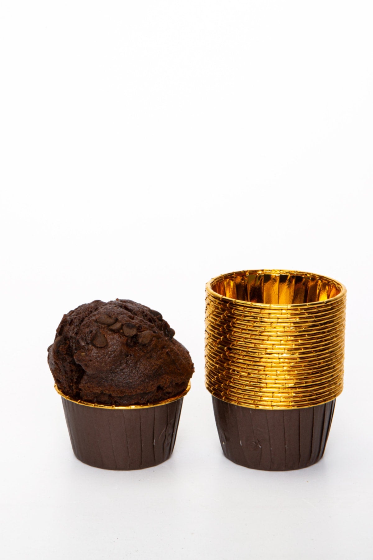 Muffin Cupcake Kalıbı İçi Gold Kahverengi Renk 25 Adet