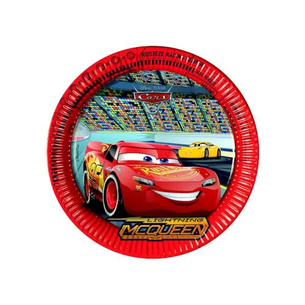 Cars Temalı Karton Tabak