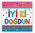 İyi ki Doğdun Renkli Peçete