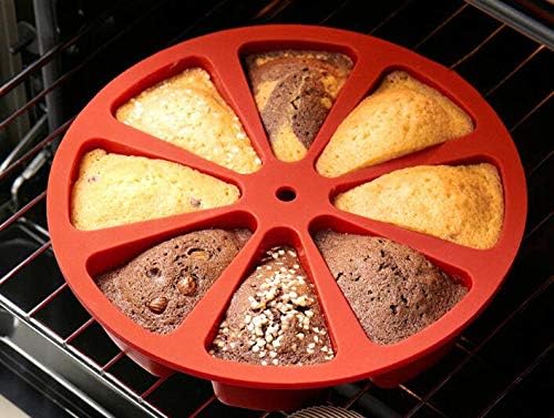 Silikon Derin Üçgen Baklava Pasta Çikolata Kek Kalıbı 8'li