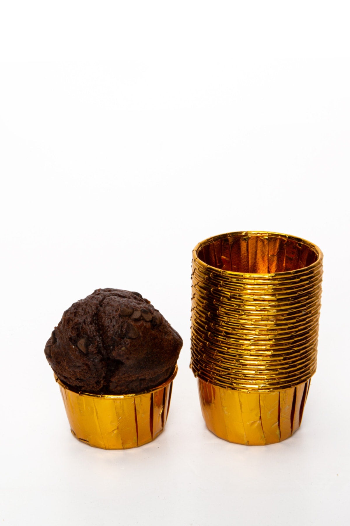 Muffin Cupcake Kalıbı İçi Gold Renk 25 Adet