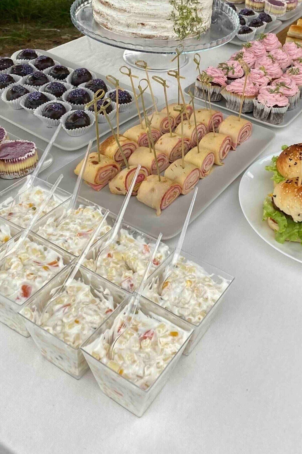 Tatlı Kasesi, Meze Ve Salata Kasesi, Parti Kasesi Prizma Kübik Kase 25 Adet 200cc