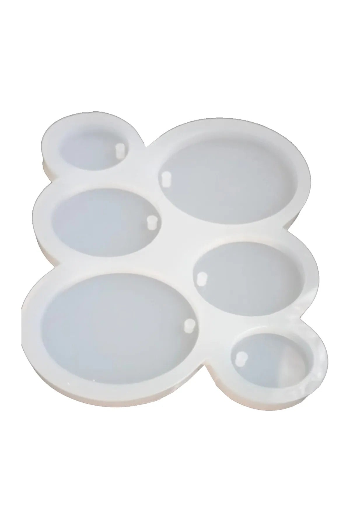 Epoksi Oval Küpe Silikon Kalıbı 6'lı