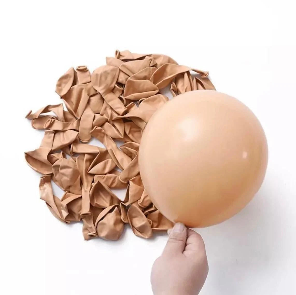 Sütlü Kahve Pastel Balon 100 Adet 5 İnç
