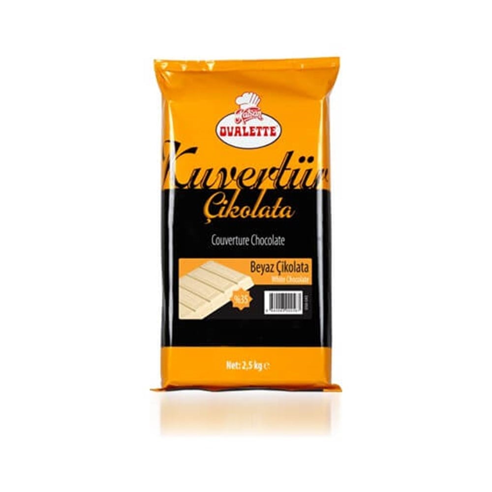 Beyaz Kuvertür Çikolata 2,5 kg