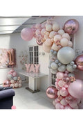 Pembe Renkli Doğum Günü Balon Zincir Seti 100'lü