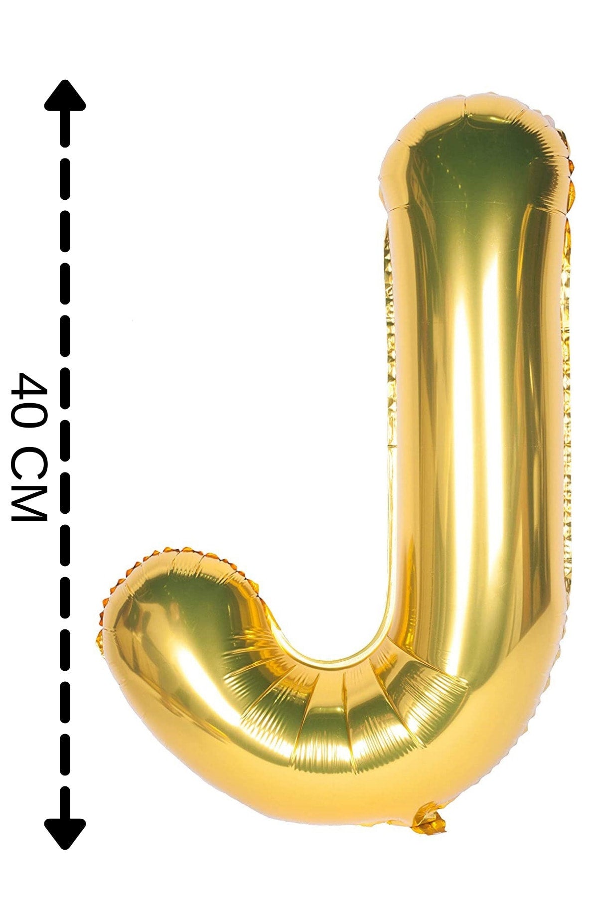 Folyo Balon J Harfi Helyum Balon 40 Cm Altın Renk